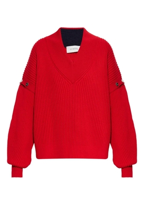 Sportmax detachable-sleeves sweater - Red