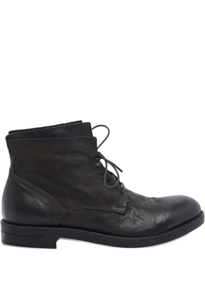 Pawelk's lace-up leather boots - Black
