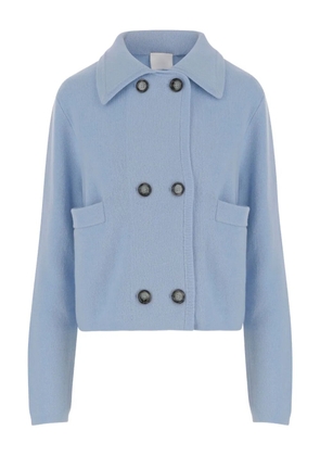 Allude double-breasted cardigan - Blue