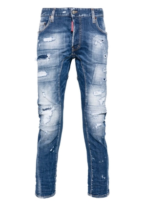 DSQUARED2 Tidy Biker mid-rise skinny jeans - Blue