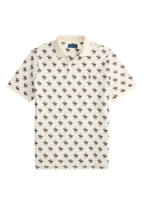 Polo Ralph Lauren polo player-print polo shirt - Neutrals