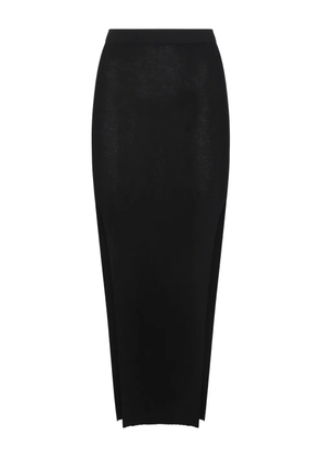 Rick Owens side-slits skirt - Black