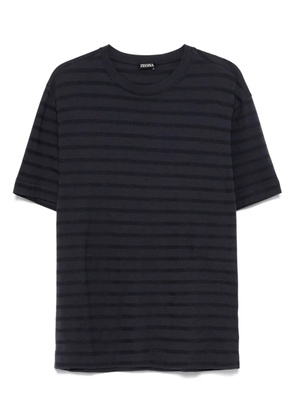 Zegna striped T-shirt - Blue