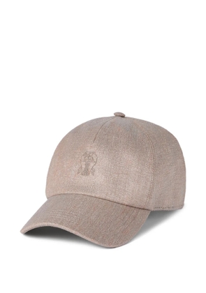 Brunello Cucinelli sparkling-logo baseball cap - Neutrals