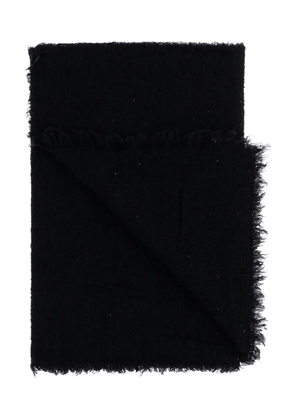 Faliero Sarti frayed-edge scarf - Black