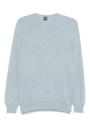 Fedeli crew neck cashmere sweater - Blue