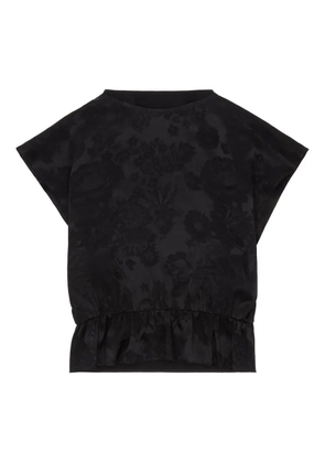 MM6 Maison Margiela floral-brocade blouse - Black