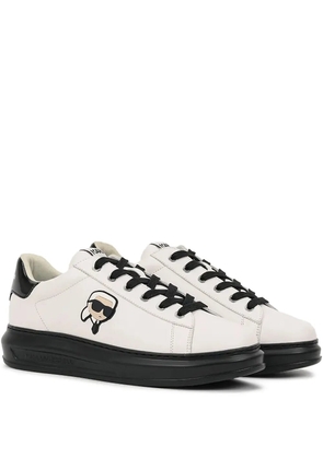 Karl Lagerfeld logo platform sneakers - White