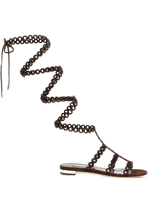 Aquazzura Infinity Chain Gladiator sandals - Brown