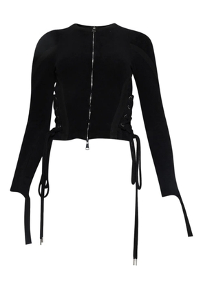 Natasha Zinko towelling muscle top - Black