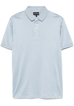Emporio Armani logo-print polo shirt - Blue