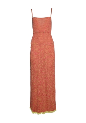 Christopher Esber button bandeau midi dress - Pink