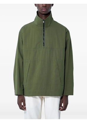 Mhl By Margaret Howell stand-collar half-zip jacket - GREEN