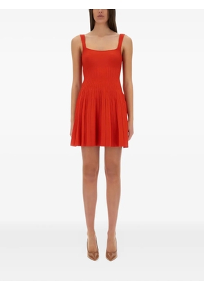 STAUD pleated mini dress - Red