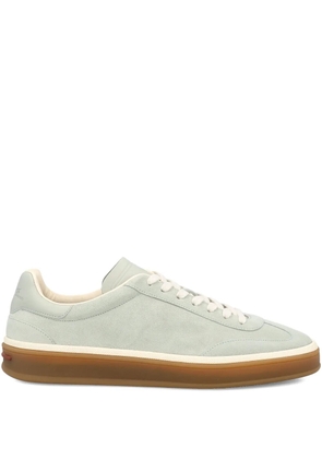 Loro Piana lace-up suede-leather sneakers - Blue