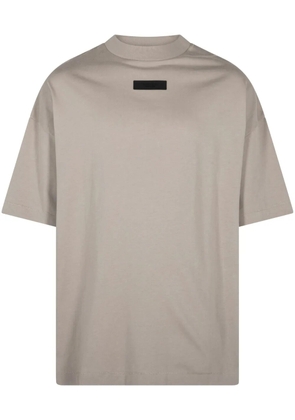 FEAR OF GOD ESSENTIALS TAB CREWNECK TEE 'SEAL' - Neutrals