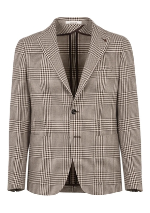 Tagliatore wool single-breasted blazer - Brown