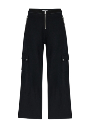 Jil Sander zip-fastening wool-blend trousers - Black