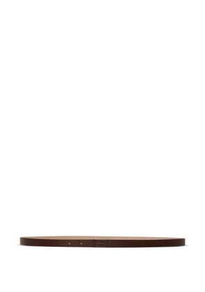 Victoria Beckham logo-buckle leather belt - Brown