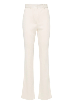 Nanushka fine-ribbed bootcut trousers - Neutrals