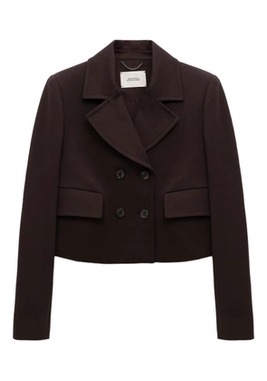 Dorothee Schumacher double-breasted cropped blazer - Brown