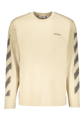 Off-White graphic long-sleeve T-shirt - Neutrals