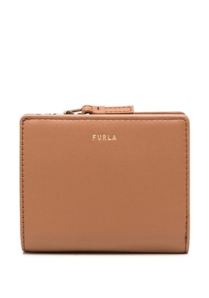 Furla small Nuvola Compact leather wallet - Brown