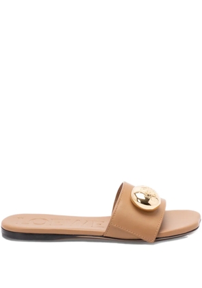 LOEWE Pebble leather sandals - Neutrals