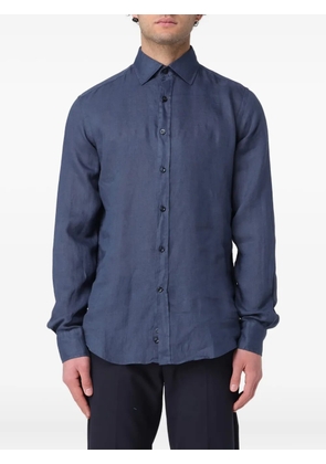 Paul & Shark long-sleeve linen shirt - Blue