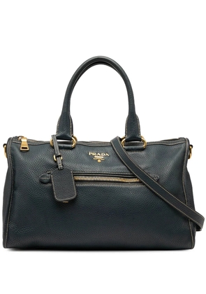 Prada Pre-Owned 2000-2025 Vitello Daino Zip Top satchel - Blue