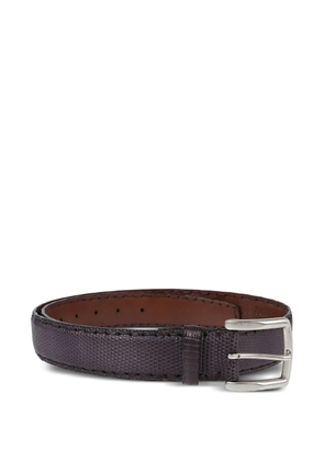 Reptile's House embossed leather belt - Purple