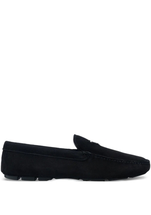 Prada triangle-logo loafers - Black