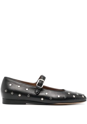 Le Monde Beryl Mary Jane studded ballerina shoes - Black