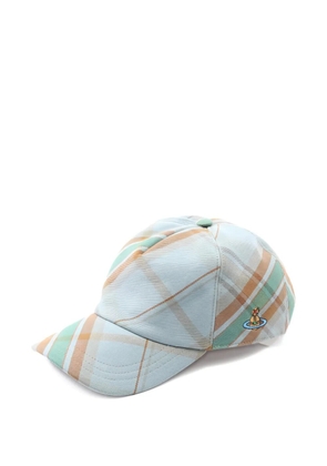 Vivienne Westwood Pre-Owned 2020s check baseball cap - Blue