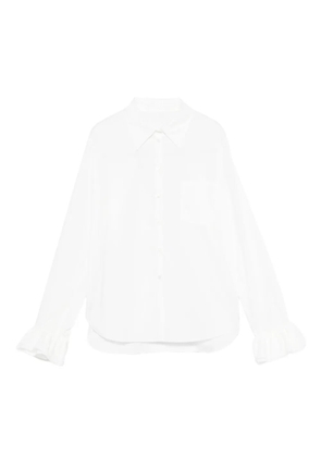 SUSANNE BOMMER ruffled-cuff shirt - White