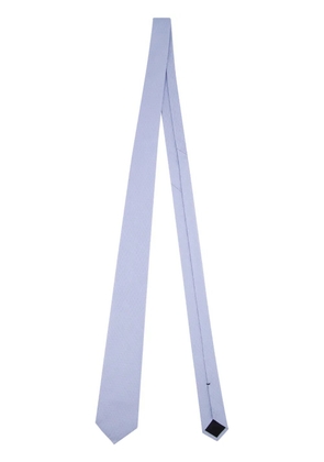 Gucci jacquard-logo tie - Blue