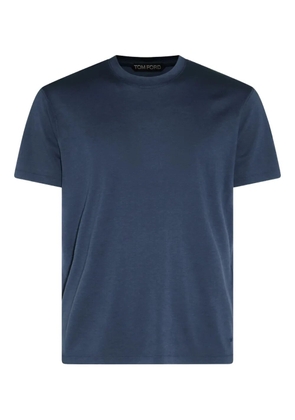 TOM FORD crew-neck short-sleeve t-shirt - Blue