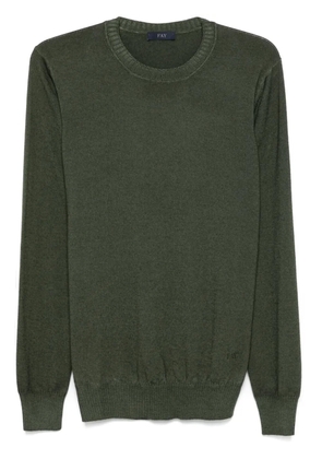 Fay fine-knit sweater - Green