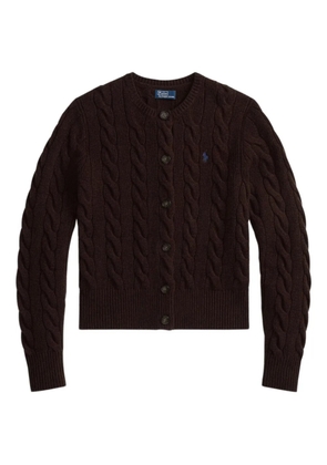 Polo Ralph Lauren cable-knit button-up cardigan - Brown