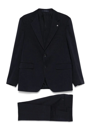 Tagliatore slub-texture suit - Blue