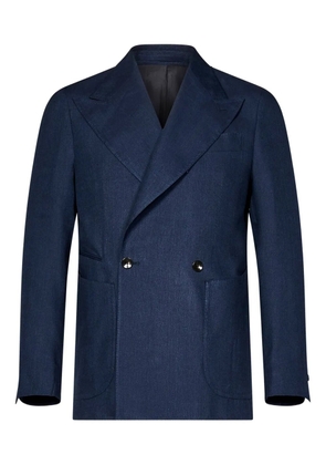 FRANZESE COLLECTION double-breasted peak-lapel blazer - Blue