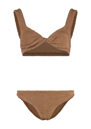 Hunza G Juno twist-front bikini - Brown