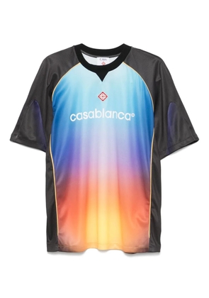 Casablanca gradient football T-shirt - Black