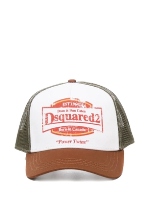 DSQUARED2 logo-print cap - White