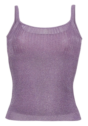 Adam Lippes Rue metallic top - Purple