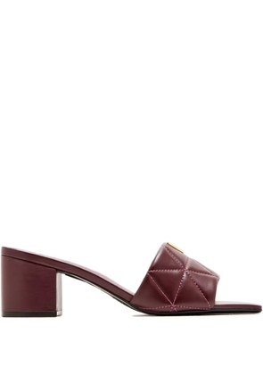 Schutz 60mm quilted block-heel sandals - Red