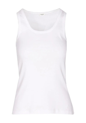 Saint Laurent cotton tank top - White