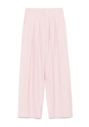Maje pleat-detail trousers - Pink