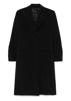Mugler single-breasted coat - Black