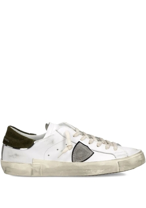 Philippe Model Paris scuffed leather sneakers - White